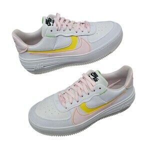 Nike Air Force 1 Shadow Platform Shoes Womens Size 8.5 White Pink Sneakers